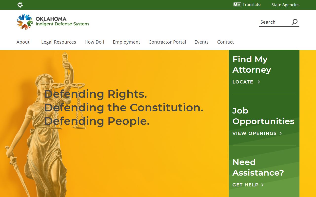 Noble County criminal defendants may get appointed counsel through Oklahoma OIDS
